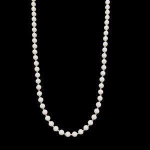 Monet White And Gold Tone Beaded Necklace (4853)